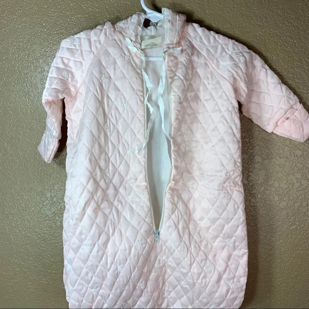 Vintage Little Me baby girl light pink sleep sack‎